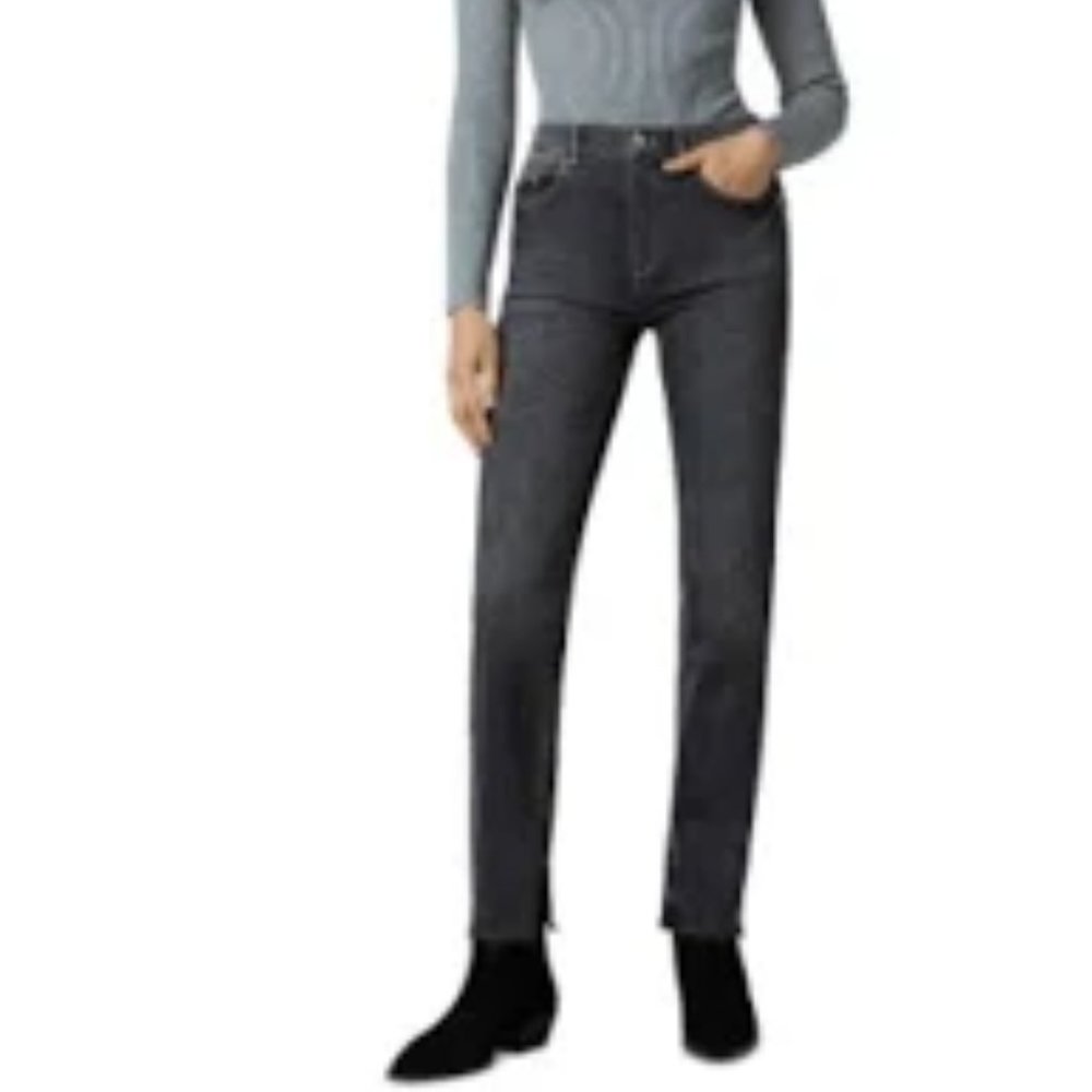 DL1961 Patti Straight High Rise Vintage Straight Jean In Tornado Raw Size 29